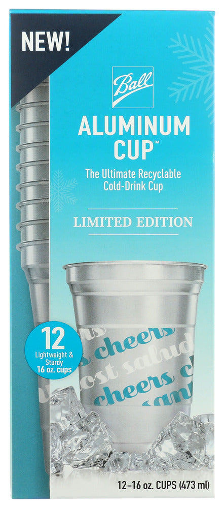 Ball: Cup Aluminum Holiday, 12 Ea