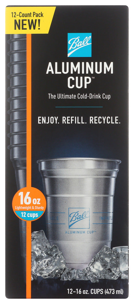 Ball: Cup Alum 12Ct 1O Ctn, 16 Oz