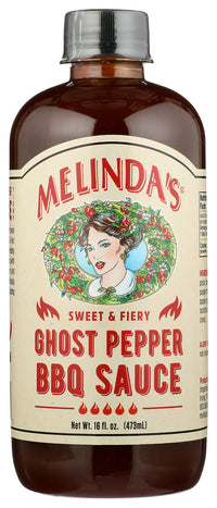 Melindas: Sauce Bbq Ghost Pepper, 16 Oz