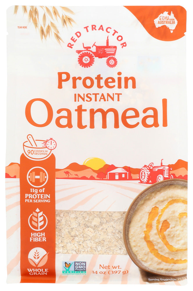 Red Tractor: Oats Protein Instant Creamy Austria, 14 Oz