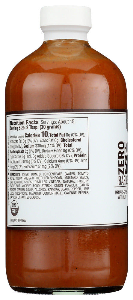 Lillies Q: Sauce Hot Smoky 0 Sgr, 16 Oz