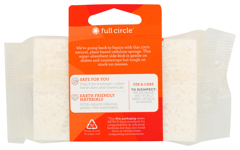 Full Circle Home: Plastic Free Plant Sponges, 3 Ea