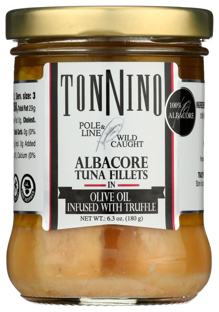 Tonnino: Albacore Tuna Fillet In Olive Oil With Truffle, 6.3 Oz