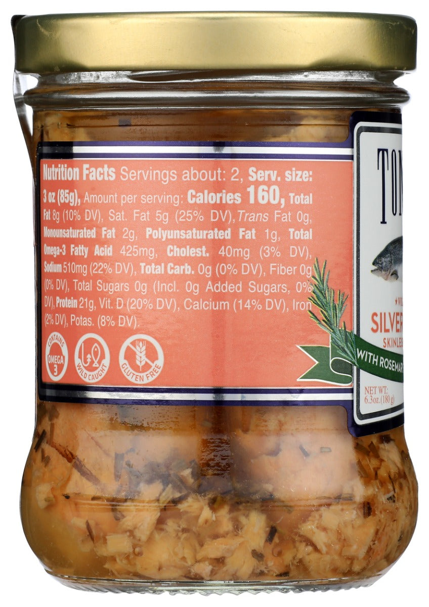 Tonnino: Silver Salmon Fillets With Rosemary In Olive Oil, 6.03 Oz