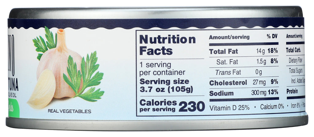 Tonnino: Albacore Tuna With Garlic And Herbs, 4.94 Oz