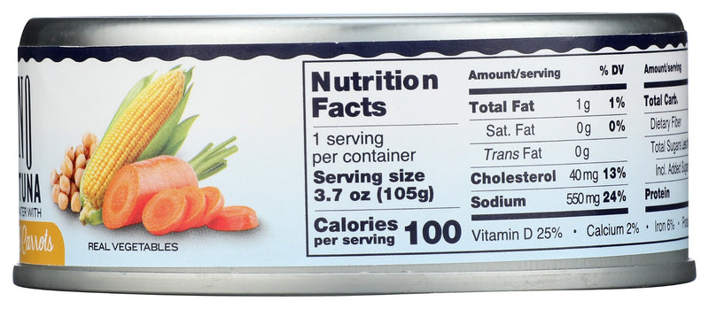 Tonnino: Albacore Tuna With Chickpea, Corn And Carrots, 4.94 Oz