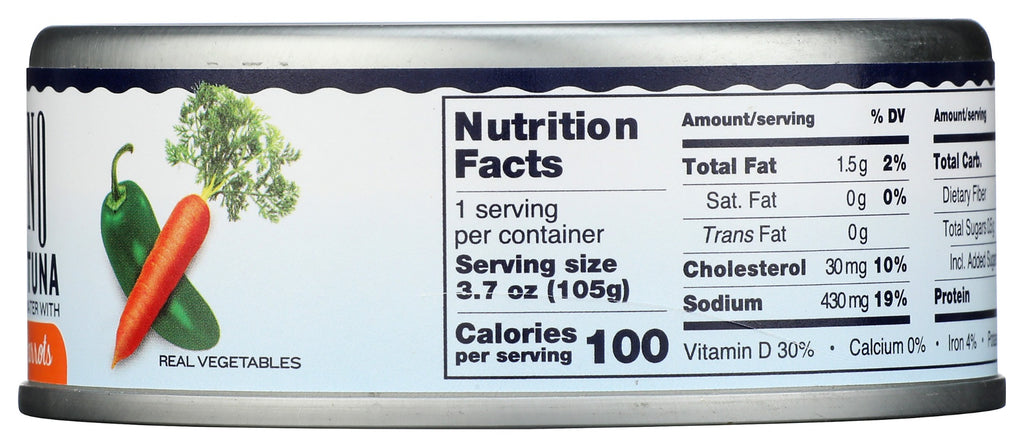 Tonnino: Albacore Tuna With Jalapeno And Carrots, 4.94 Oz