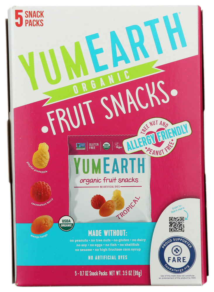 Yumearth: Organic Tropical Fruit Snacks, 3.5 Oz