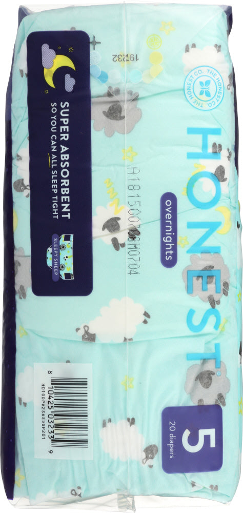 The Honest Company: Sleepy Sheep Overnight Diapers Size 5, 20 Pk