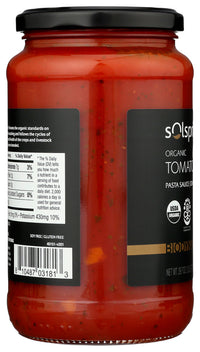 Solspring: Sauce Pasta Tomato Basil, 19.7 Oz