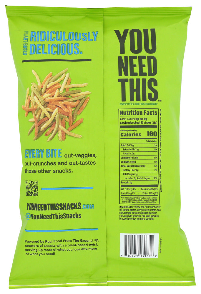 You Need This: Chips Veggie Straw Ssalt, 5.5 Oz