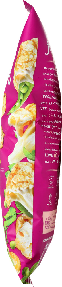 Popcorners: Flourish Crisp Veggie Toasted Cauliflower Lightly Salted, 4 Oz