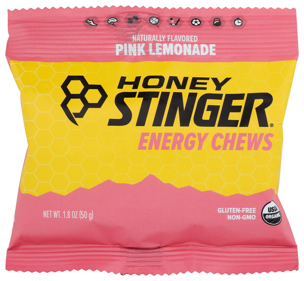 Honey Stinger: Energy Chew Pink Lemonade, 1.8 Oz