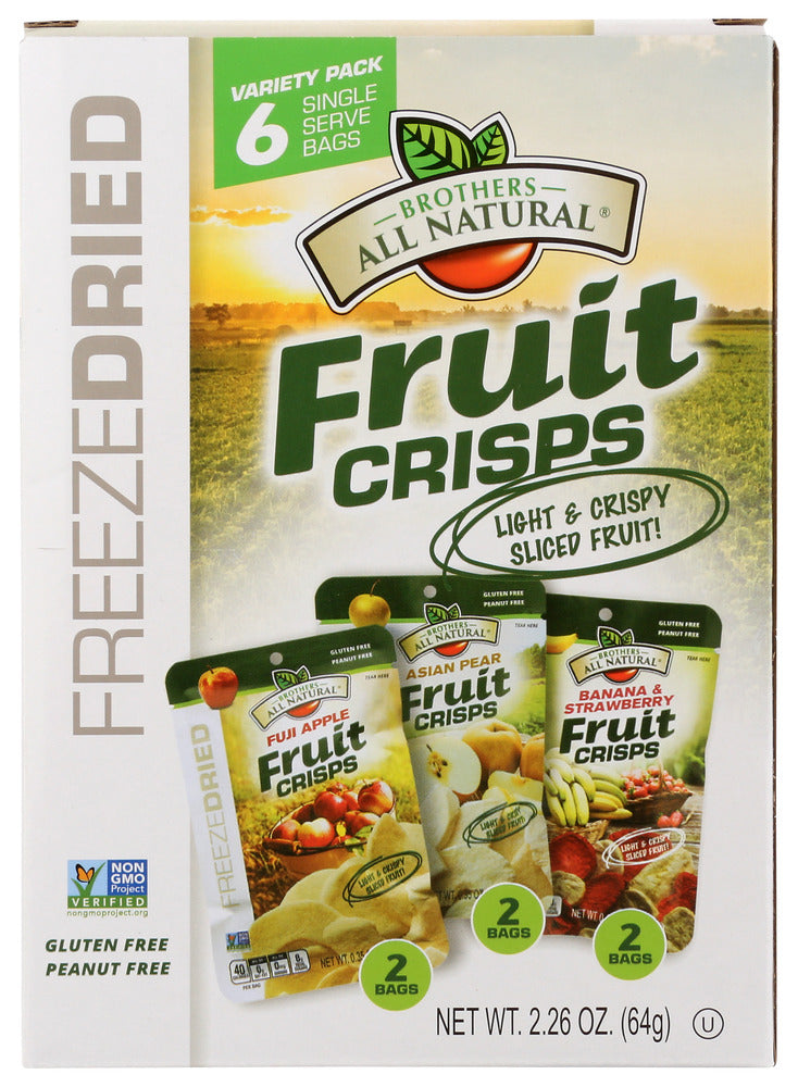 Brothers All Natural: Variety Pack Freeze Dried Fruit Crisps, 2.26 Oz