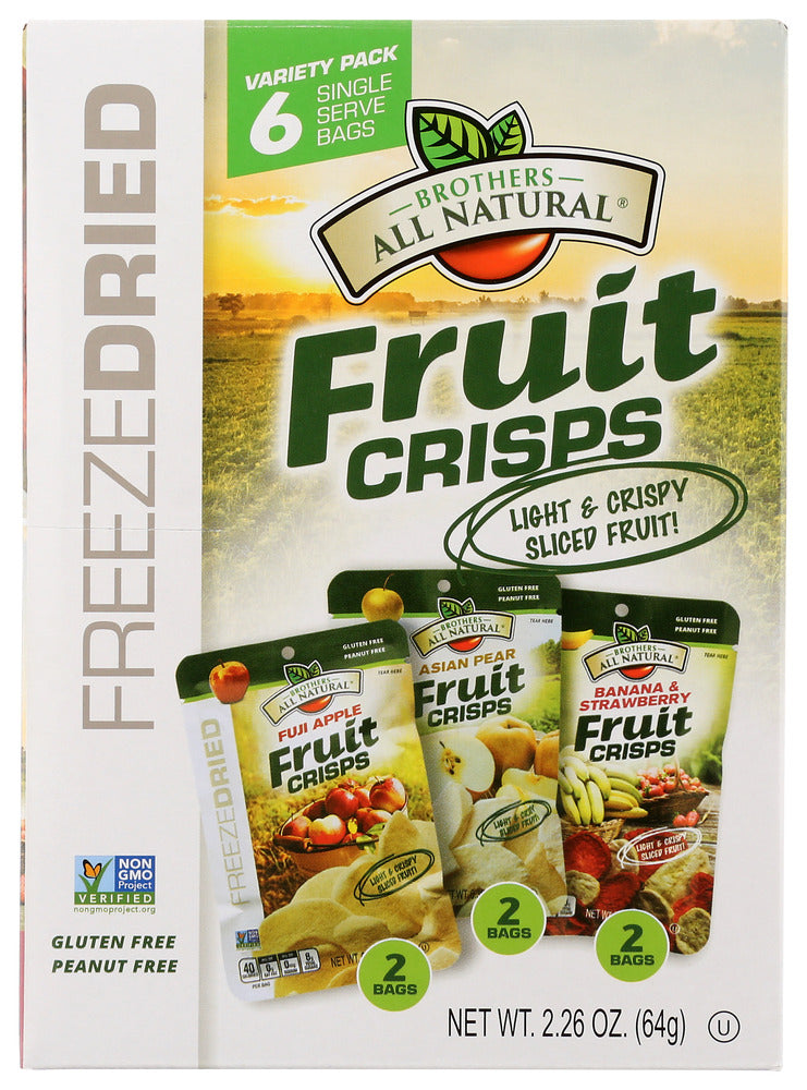 Brothers All Natural: Variety Pack Freeze Dried Fruit Crisps, 2.26 Oz