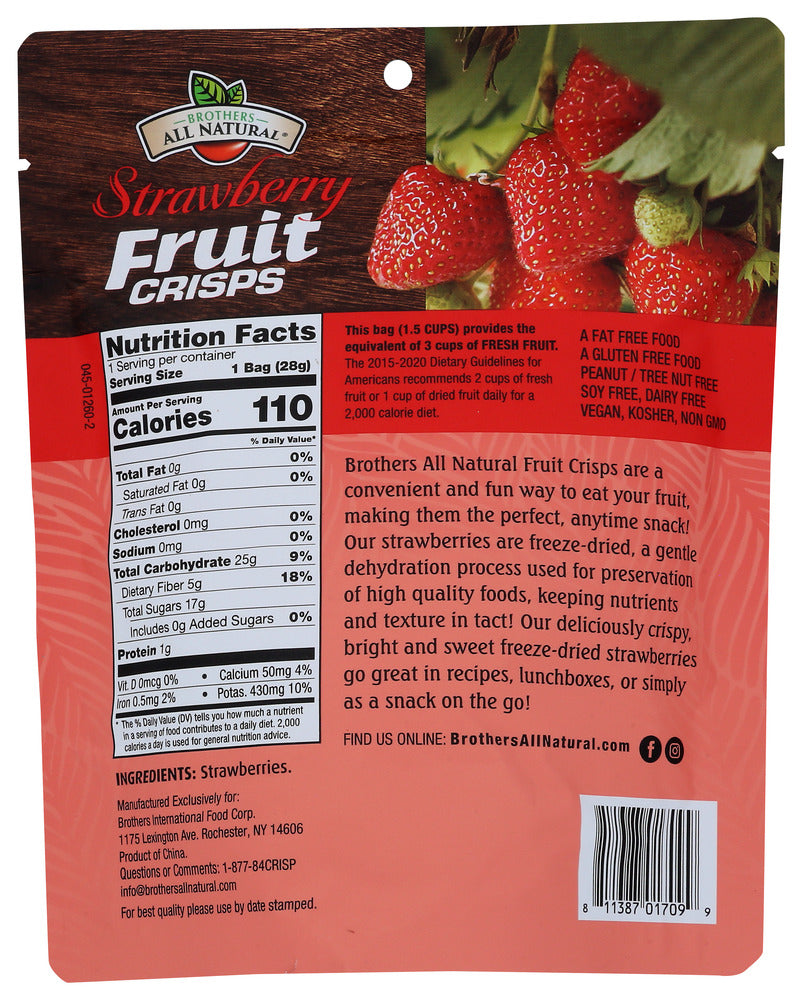 Brothers All Natural: Strawberries Frz Dried, 1 Oz