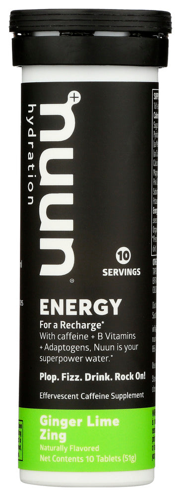 Nuun: Energy Ginger Lime Zing, 10 Tb