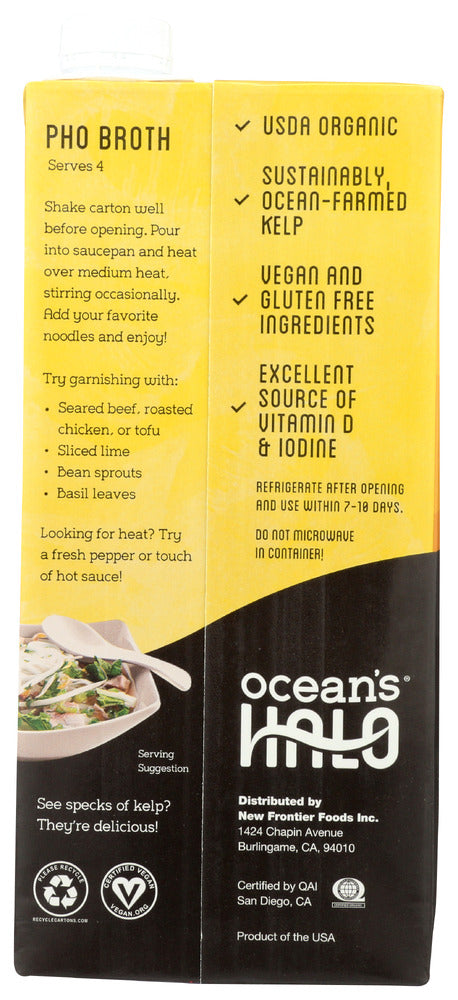 Oceans Halo: Organic Pho Broth, 32 Oz