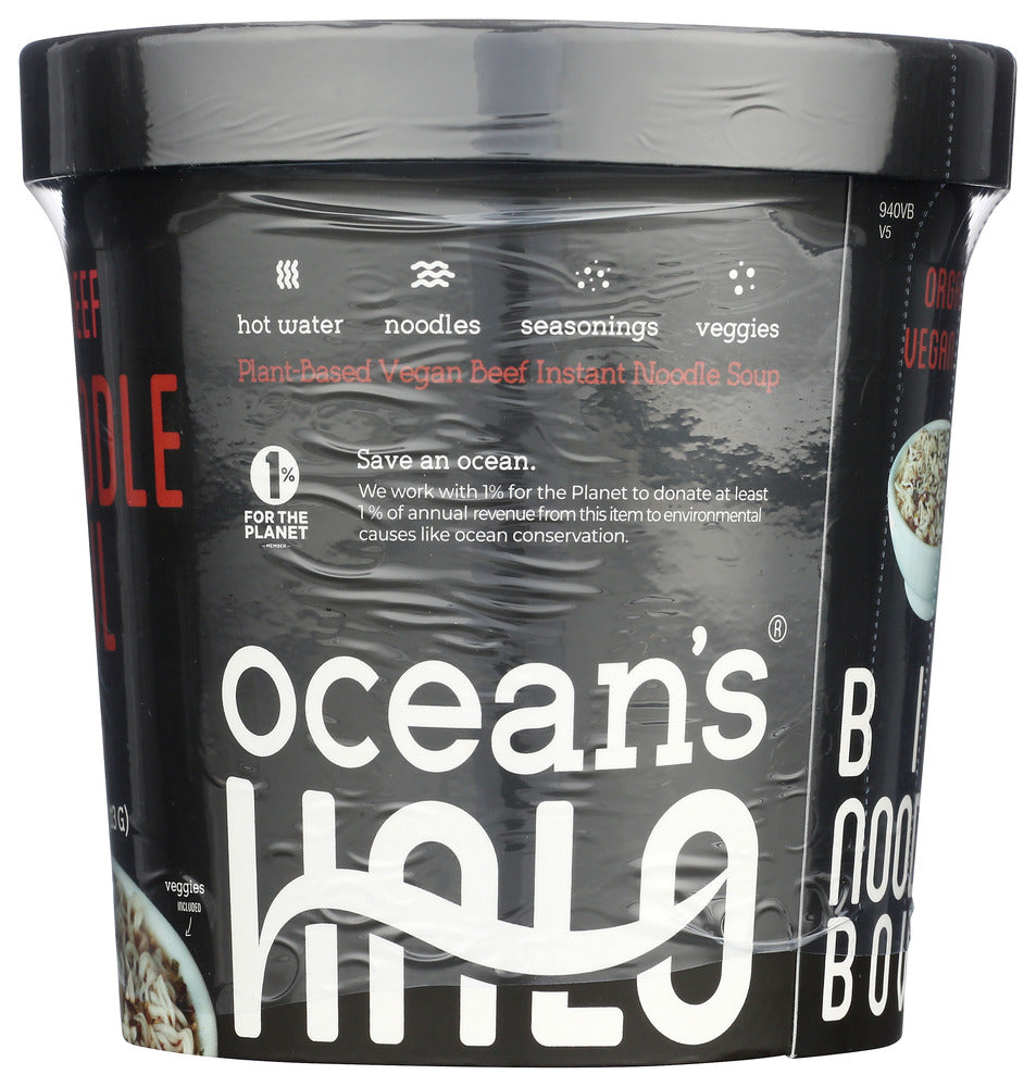 Oceans Halo: Vegan Beef Big Noodle Bowl, 4.02 Oz