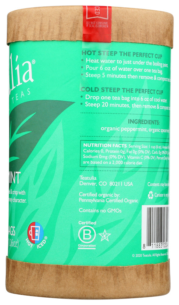 Teatulia: Tea Mint Standard, 30 Bg