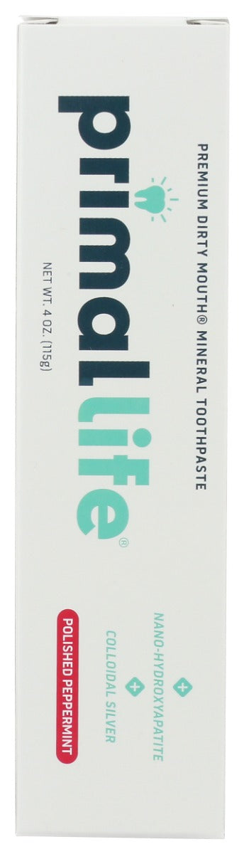 Primal Life Organics: Polished Peppermint Toothpaste, 4 Oz