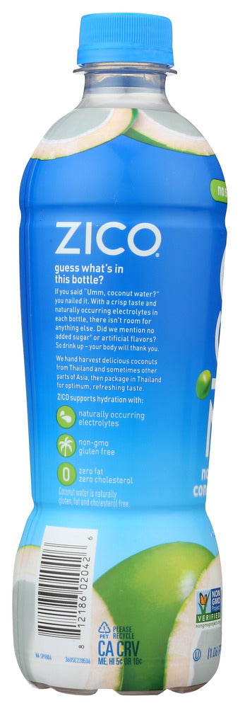 Zico: Natural Coconut Water, 16.9 Oz