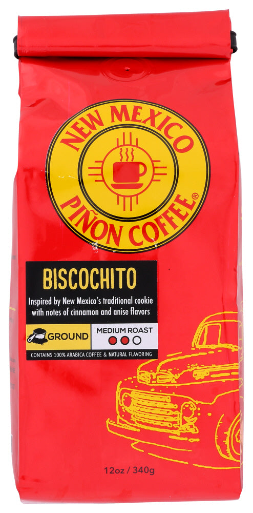 New Mexico Pinon Coffee: Biscochito Ground Coffee, 12 Oz