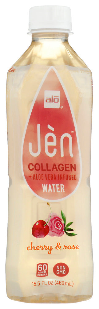 Alo: Collagen Aloe Vera Infused Water Cherry And Rose, 15.5 Fo