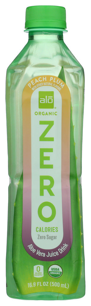 Alo: Bev Org Zero Peach Plum, 16.9 Fo