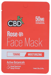 Cbdfx: Rose Face Mask, 1 Pc