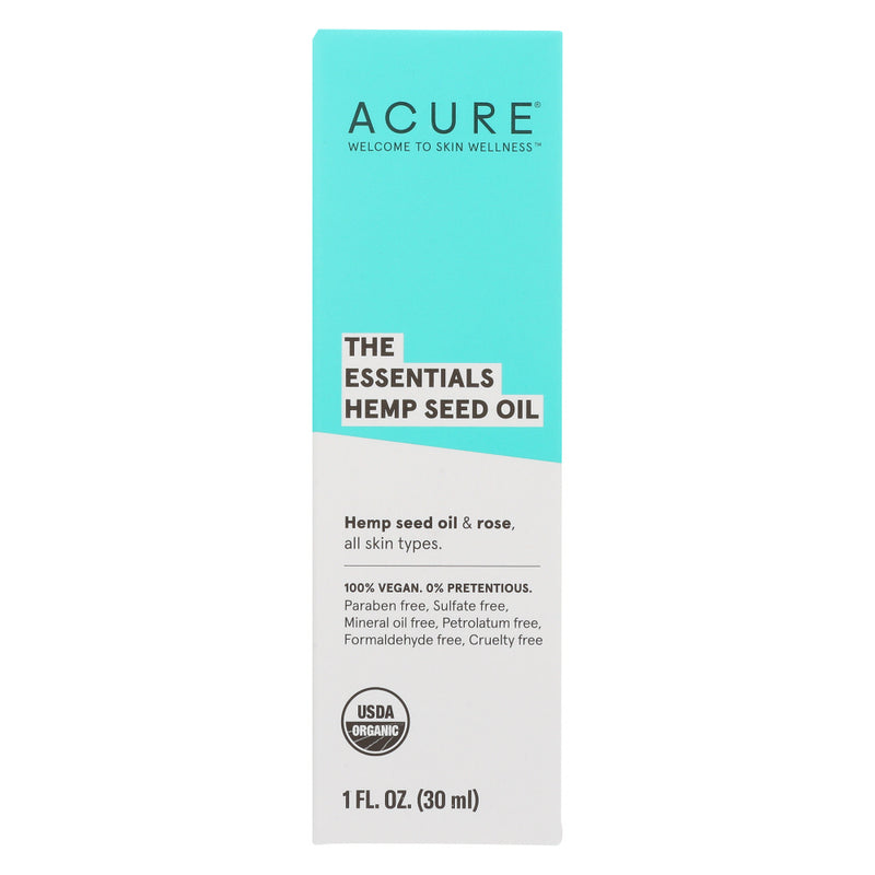 Acure: The Essentials Hemp Seed Oil, 1 Fo