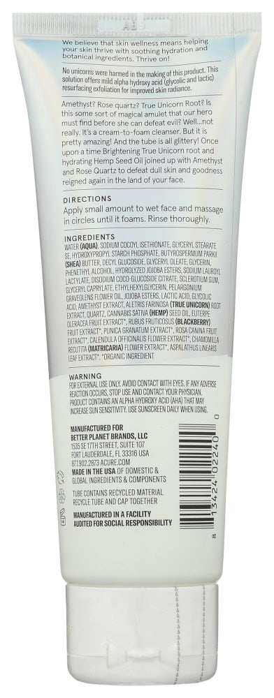 Acure: Cleanser Resurfcng Root, 4 Fo