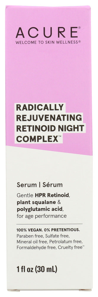 Acure: Radically Rejuvenating Retinoid Night Serum, 1 Fo