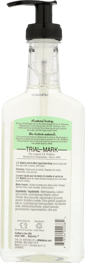 Watkins: Vanilla Mint Gel Hand Soap, 11 Fo