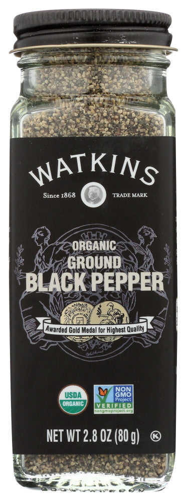 Watkins: Organic Ground Black Pepper, 2.8 Oz