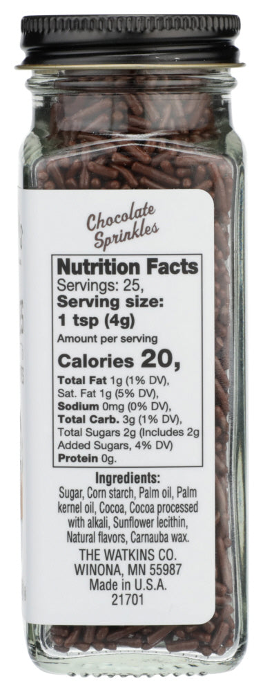 Watkins: Sprinkles Chocolate, 3.5 Oz