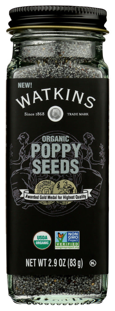 Watkins: Organic Poppy Seeds, 2.9 Oz