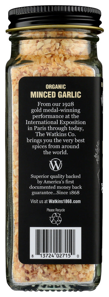 Watkins: Organic Minced Garlic, 3.3 Oz