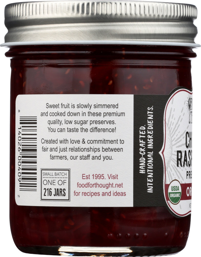 Food For Thought: Organic Cherry Raspberry Preserves, 9 Oz