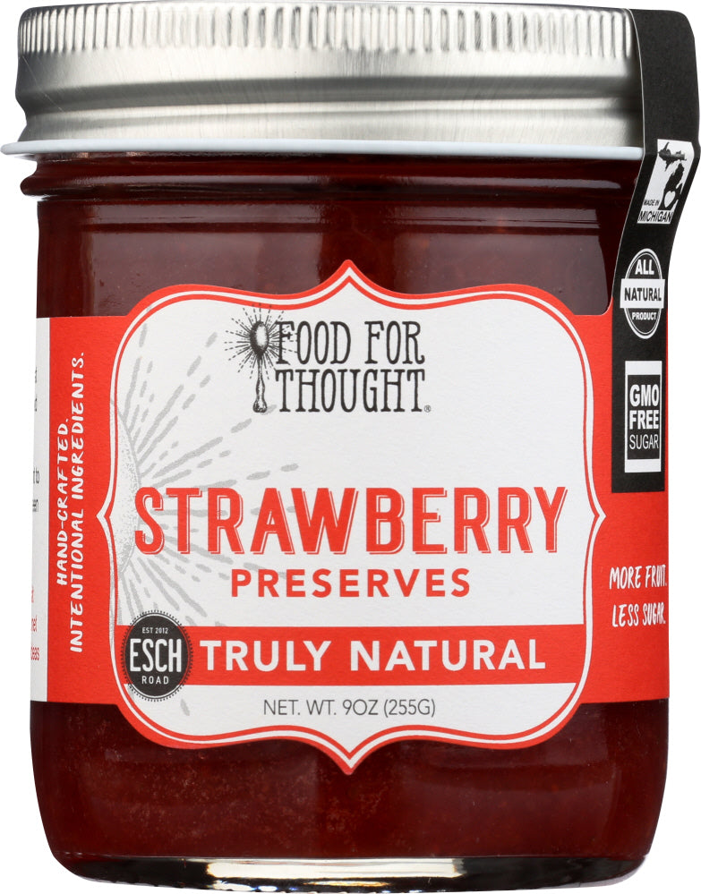 Food For Thought: Preserves Strawberry Nat, 9 Oz