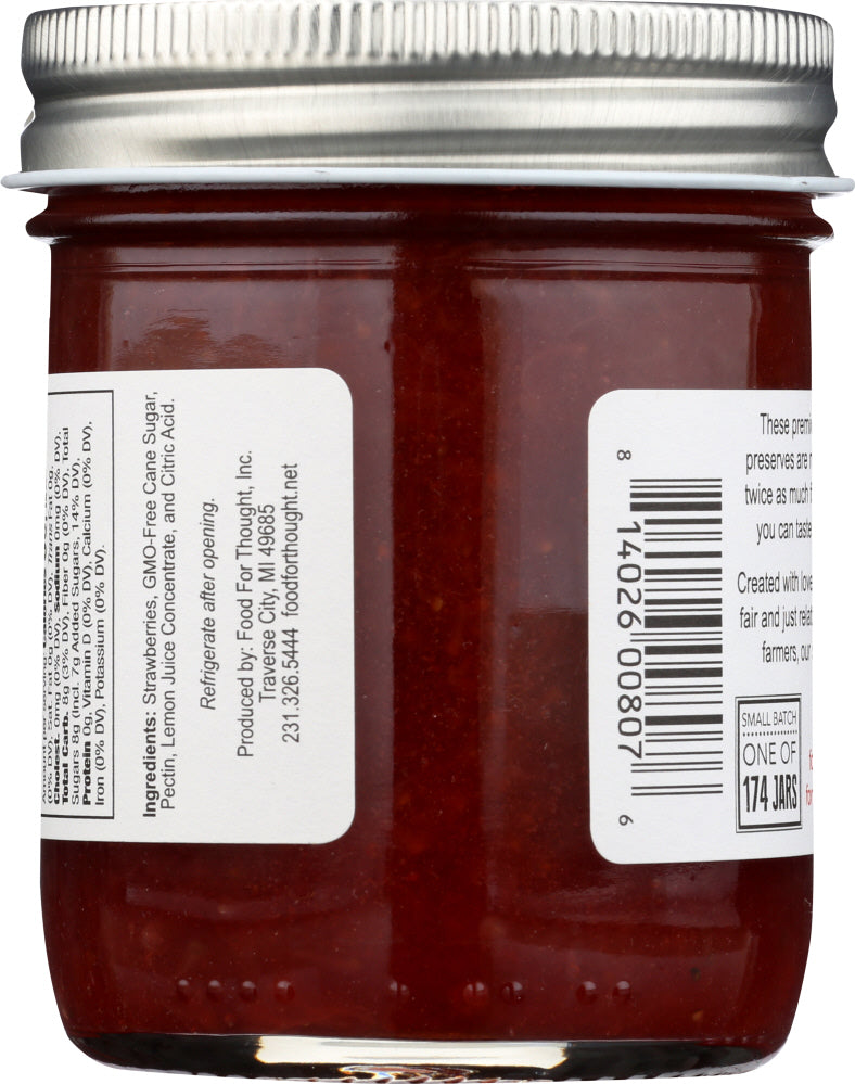 Food For Thought: Preserves Strawberry Nat, 9 Oz