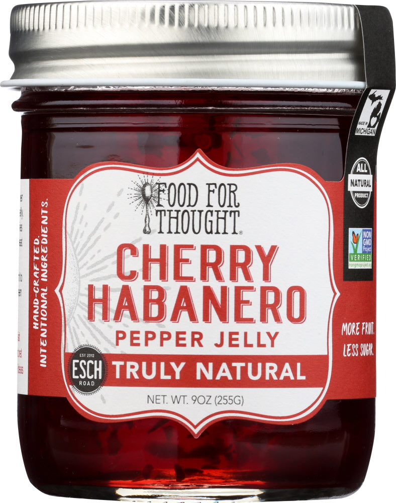 Food For Thought: Truly Natural Cherry Habanero Pepper Jelly, 9 Oz