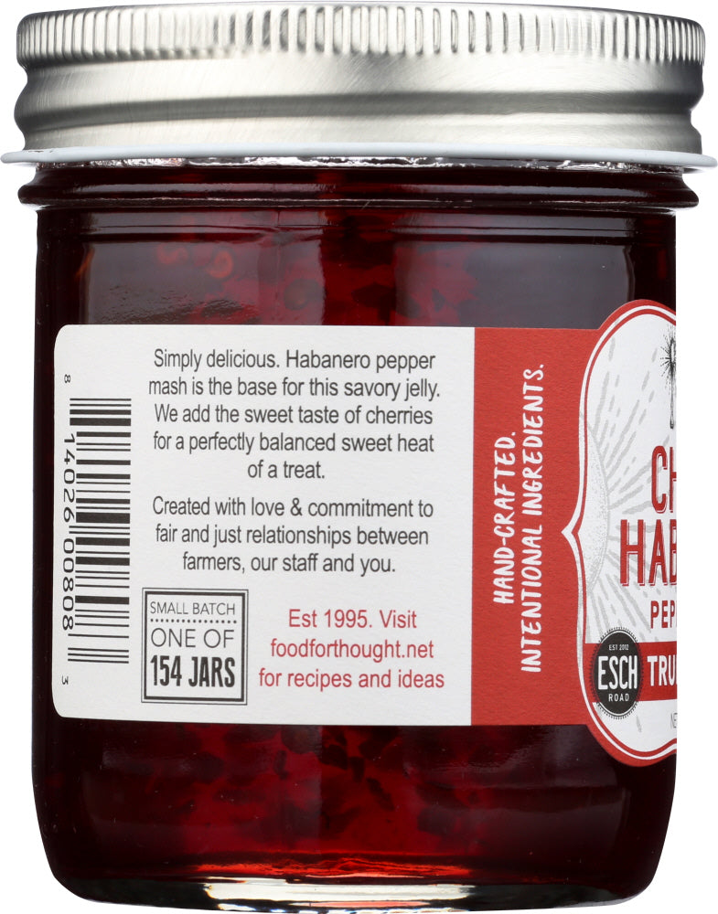 Food For Thought: Truly Natural Cherry Habanero Pepper Jelly, 9 Oz