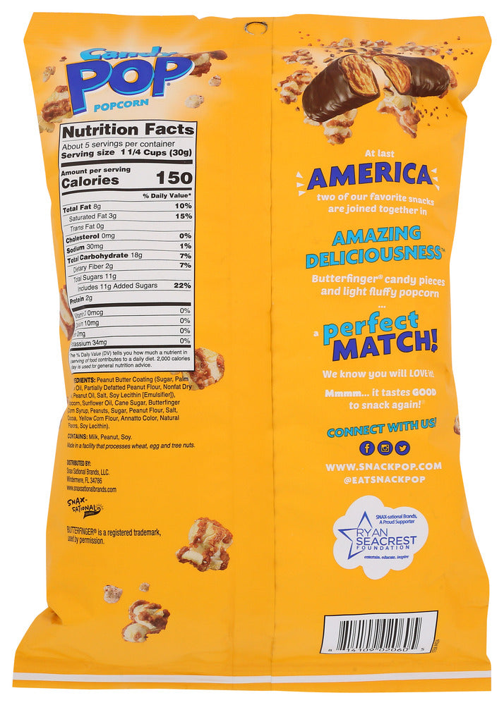 Cookie Pop Popcorn: Popcorn Butterfinger, 5.25 Oz