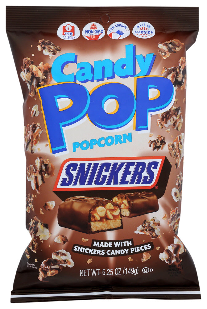 Candy Pop Popcorn: Snickers Candy Pop Popcorn , 5.25 Oz