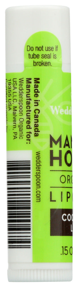 Wedderspoon: Lip Balm Manuka Coconut Lime, 0.15 Oz