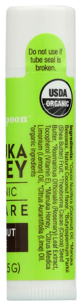 Wedderspoon: Lip Balm Manuka Coconut Lime, 0.15 Oz