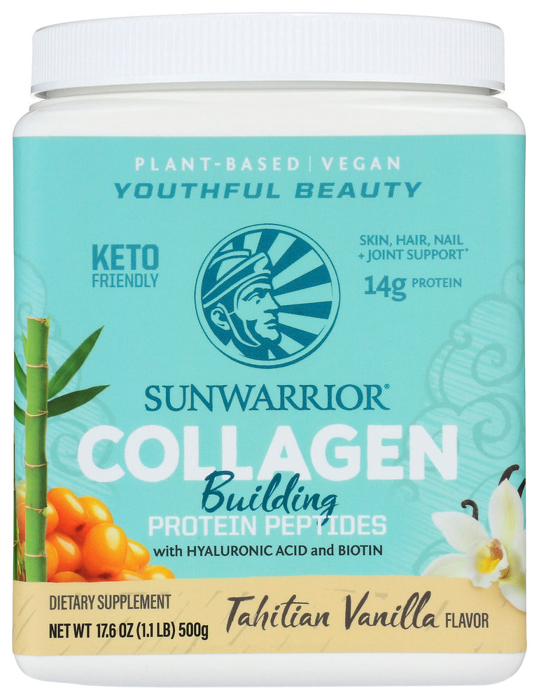 Sunwarrior: Collagen Building Tahitian Vanilla, 500 Gm