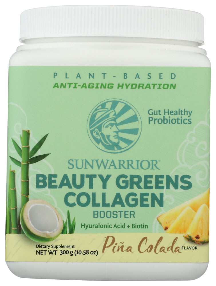 Sunwarrior: Beauty Greens Collagen Pina Collada, 300 Gm