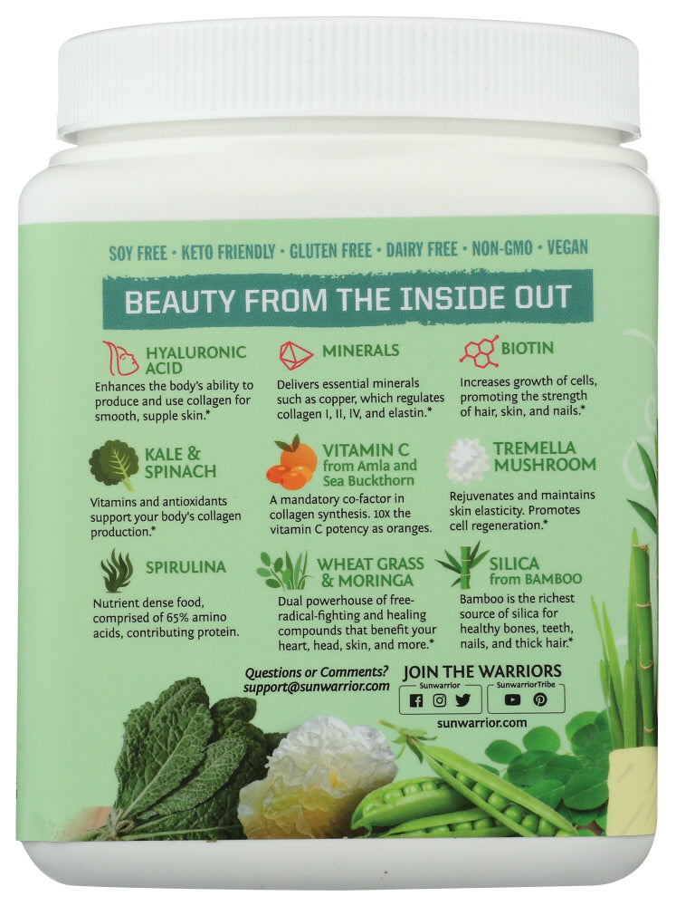 Sunwarrior: Beauty Greens Collagen Pina Collada, 300 Gm